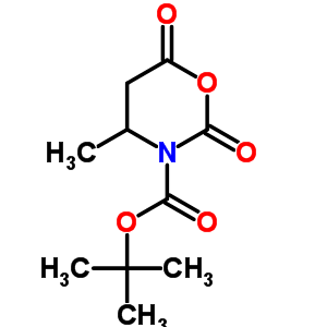 4-甲基-2,6-二氧代-[1,3]噁嗪烷-3-羧酸叔丁酯結(jié)構(gòu)式_357610-31-2結(jié)構(gòu)式