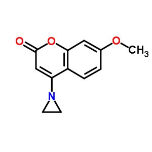 4-(1-氮丙啶)-7-甲氧基-2H-1-苯并吡喃-2-酮結構式_3613-11-4結構式