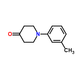 1-(3-甲基苯基)哌啶-4-酮結構式_365554-90-1結構式