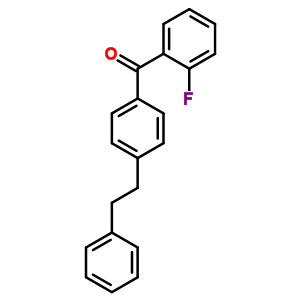 4-(2-氟苯甲酰)聯(lián)芐基結(jié)構式_374105-85-8結(jié)構式
