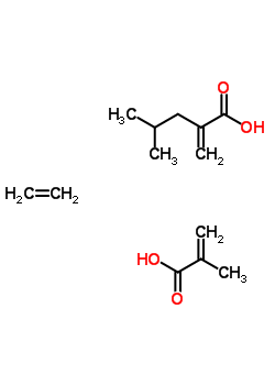 2-甲基-2-丙烯酸與乙烯和2-甲基丙基2-丙烯酸酯的聚合物結(jié)構(gòu)式_37433-35-5結(jié)構(gòu)式