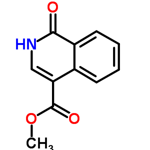 1-氧代-1,2-二氫-4-異喹啉羧酸甲酯結(jié)構(gòu)式_37497-84-0結(jié)構(gòu)式