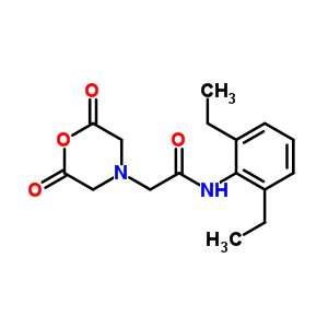 N-(2,6-二乙基苯基氨基甲酰甲基)亞氨基二乙酸酐結(jié)構(gòu)式_380463-93-4結(jié)構(gòu)式
