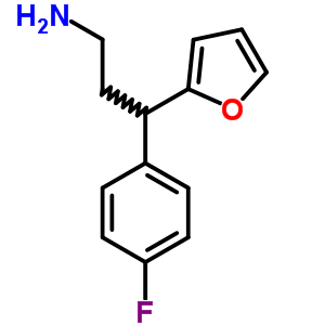 3-(4-氟-苯基)-3-呋喃-2-基-丙胺結(jié)構(gòu)式_380878-55-7結(jié)構(gòu)式