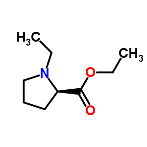 (R)-(+)-1-乙基-2-吡咯烷羧酸乙酯結(jié)構(gòu)式_381670-33-3結(jié)構(gòu)式