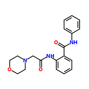 2-[(2-嗎啉-4-基乙?；?氨基]-n-苯基-苯甲酰胺結(jié)構(gòu)式_38520-97-7結(jié)構(gòu)式