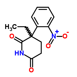3-乙基-3-(2-硝基苯基)哌啶-2,6-二酮結構式_38527-74-1結構式