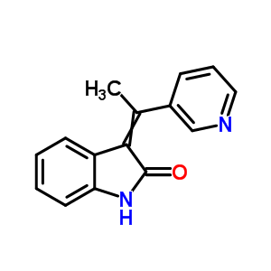 1,3-二氫-3-[1-(3-吡啶)亞乙基]-2H-吲哚-2-酮結(jié)構(gòu)式_38835-97-1結(jié)構(gòu)式
