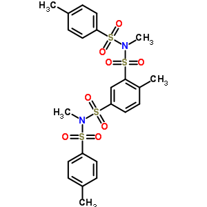 N,N,4-三甲基-N,N-雙-(4-甲基苯基)磺?；?苯-1,3-二磺酰胺結(jié)構(gòu)式_3905-00-8結(jié)構(gòu)式