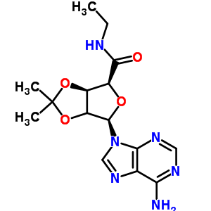 5-乙基羧酰胺-2,3-異亞丙基腺苷酸結(jié)構(gòu)式_39491-53-7結(jié)構(gòu)式