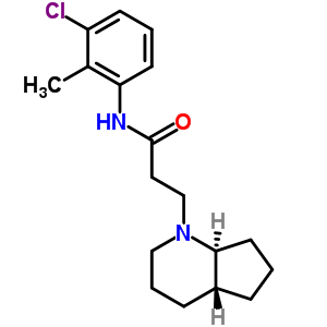 3-[(4aR,7aS)-2,3,4,4a,5,6,7,7a-八氫環(huán)戊烯并[b]吡啶-1-基]-N-(3-氯-2-甲基苯基)丙酰胺結構式_39494-10-5結構式
