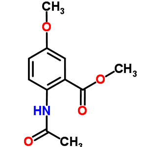 5-甲氧基-n-乙酰基氨基苯甲酸甲酯結構式_39495-36-8結構式