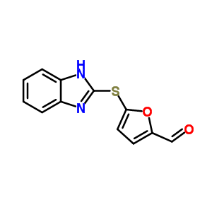 5-(1H-苯并咪唑-2-基磺酰基)-呋喃-2-甲醛結(jié)構(gòu)式_39689-08-2結(jié)構(gòu)式