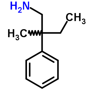 2-甲基-2-苯基-丁烷-1-胺結(jié)構(gòu)式_3979-27-9結(jié)構(gòu)式