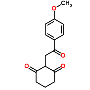 2-[2-(4-甲氧基苯基)-2-氧代乙基]-1,3-環(huán)己烷二酮結(jié)構(gòu)式_39992-64-8結(jié)構(gòu)式