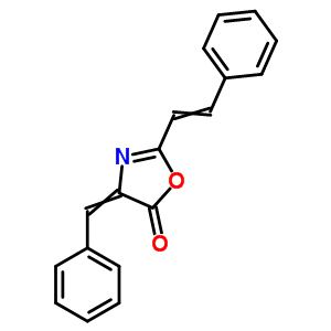2-(2-苯基乙烯)-4-(苯基亞甲基)-5(4H)-噁唑酮結構式_40913-25-5結構式