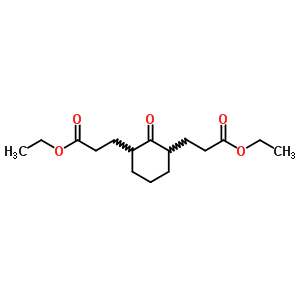 3-[3-(2-乙氧基羰基乙基)-2-氧代-環(huán)己基]丙酸乙酯結構式_4095-03-8結構式