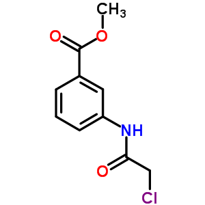 3-[(氯乙?；?氨基]苯甲酸甲酯結(jié)構(gòu)式_41653-05-8結(jié)構(gòu)式