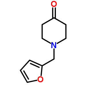 1-(2-呋喃甲基)哌啶-4-酮結(jié)構(gòu)式_41661-55-6結(jié)構(gòu)式