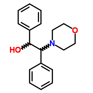 2-嗎啉-4-基-1,2-二苯基-乙醇結(jié)構(gòu)式_4176-70-9結(jié)構(gòu)式