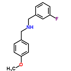 (3-氟-芐基)-(4-甲氧基-芐基)-胺結構式_418792-57-1結構式