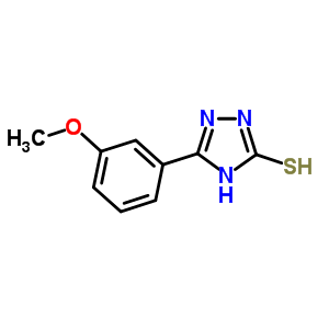 5-(3-甲氧基苯基)-2,4-二氫-3H-1,2,4-噻唑-3-硫酮結(jié)構(gòu)式_419540-45-7結(jié)構(gòu)式