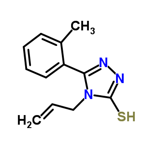 4-烯丙基-5-(2-甲基苯基)-4H-1,2,4-噻唑-3-硫醇結(jié)構(gòu)式_423741-70-2結(jié)構(gòu)式