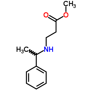 3-(1-苯基乙基氨基)丙酸甲酯結(jié)構(gòu)式_42792-67-6結(jié)構(gòu)式