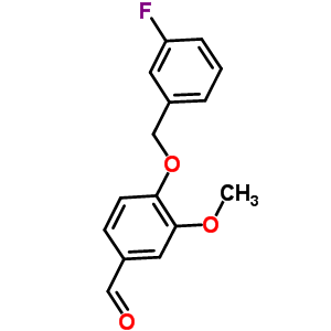 4-[(3-氟芐基)氧基]-3-甲氧基苯甲醛結構式_428473-74-9結構式