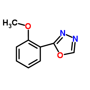 2-(2-甲氧基苯基)-1,3,4-噁二唑結(jié)構(gòu)式_42966-95-0結(jié)構(gòu)式