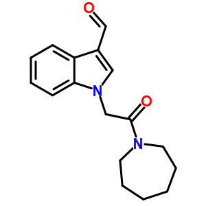 1-(2-氮雜環(huán)庚烷-1-基-2-氧代乙基)-1H-吲哚-3-甲醛結(jié)構(gòu)式_436087-09-1結(jié)構(gòu)式