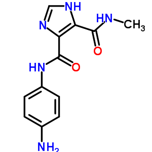 4-[(4-氨基-苯基)-酰胺]-1H-咪唑-4,5-二羧酸-5-甲酰胺結(jié)構(gòu)式_436088-53-8結(jié)構(gòu)式