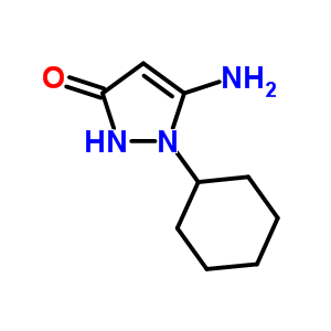 5-氨基-1-環(huán)己基-1,2-二氫-3H-吡唑-3-酮結(jié)構(gòu)式_436088-86-7結(jié)構(gòu)式