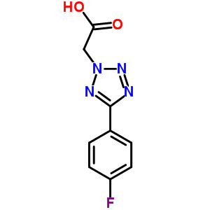 [5-(4-氟-苯基)-四唑-2-基]-乙酸結(jié)構(gòu)式_436091-81-5結(jié)構(gòu)式