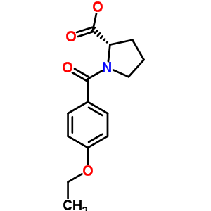 1-(4-乙氧基-苯甲?；?-吡咯烷-2-羧酸結(jié)構(gòu)式_436811-16-4結(jié)構(gòu)式