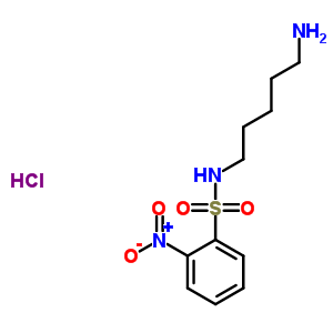 1-氨基-5-(2-硝基苯磺酰胺)戊烷鹽酸鹽結(jié)構(gòu)式_437718-20-2結(jié)構(gòu)式