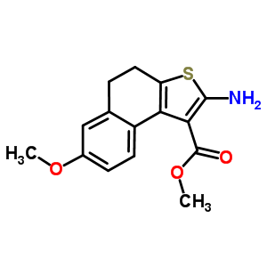 2-氨基-7-甲氧基-4,5-二氫萘并[2,1-b]噻吩-1-羧酸甲酯結(jié)構(gòu)式_438199-49-6結(jié)構(gòu)式