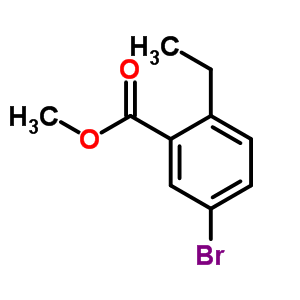5-溴-2-乙基苯甲酸甲酯結(jié)構(gòu)式_439937-54-9結(jié)構(gòu)式