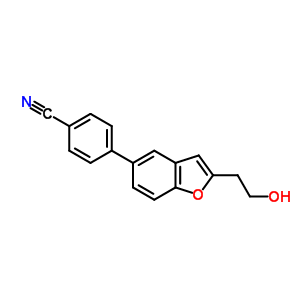 4-[2-(2-羥基乙基)-1-苯并呋喃-5-基]苯甲腈結(jié)構(gòu)式_460746-48-9結(jié)構(gòu)式