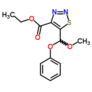 5-(甲氧基-苯氧基-甲基)噻二唑-4-羧酸乙酯結構式_4609-55-6結構式