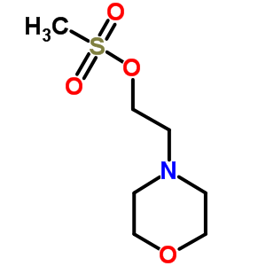 4-(2-甲烷磺酰氧基乙基)嗎啉結(jié)構(gòu)式_46230-78-8結(jié)構(gòu)式