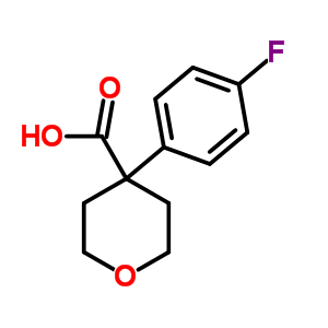 4-(4-氟-苯基)-四氫-吡喃-4-羧酸結(jié)構(gòu)式_473706-11-5結(jié)構(gòu)式