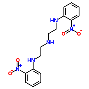 N-(2-硝基苯基)-n-[2-[(2-硝基苯基)氨基]乙基]乙烷-1,2-二胺結(jié)構(gòu)式_47453-92-9結(jié)構(gòu)式