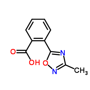 2-(3-甲基-1,2,4-噁二唑-5-基)苯甲酸結(jié)構(gòu)式_475105-77-2結(jié)構(gòu)式