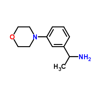 1-(3-嗎啉-4-苯基)-乙胺結構式_477312-45-1結構式
