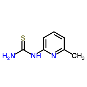 1-(6-甲基吡啶-2-基)硫代脲結(jié)構式_49600-34-2結(jié)構式