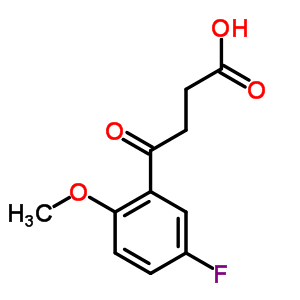 4-(5-氟-2-甲氧基-苯基)-4-氧代-丁酸結構式_49800-56-8結構式