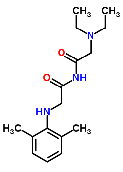 Nα-(N,N-二乙基甘氨?；?-n-(2,6-二甲基苯基)甘氨酰胺結(jié)構(gòu)式_50333-29-4結(jié)構(gòu)式