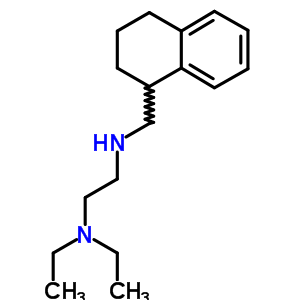 N,N-二乙基-n-[(1,2,3,4-四氫萘-1-基)甲基]-1,2-乙烷二胺結(jié)構(gòu)式_50341-78-1結(jié)構(gòu)式