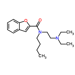 N-丁基-n-[2-(二乙基氨基)乙基]-2-苯并呋喃羧酰胺結構式_50341-80-5結構式